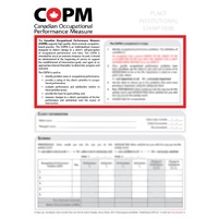 Canadian Occupational Performance Measure (COPM) Forms - 100 Pack