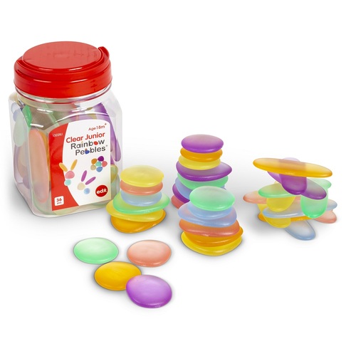 Junior Rainbow Pebbles - Clear Colours