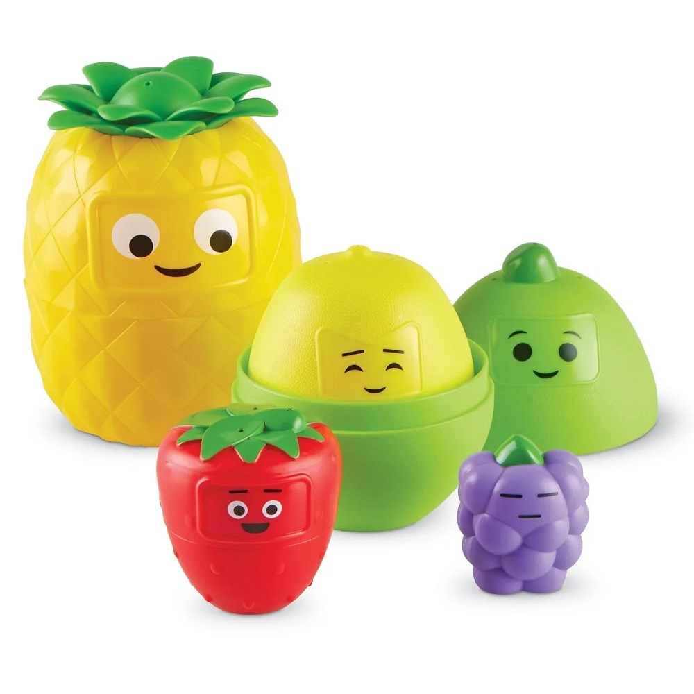 Learning Resources Big Feelings Nesting Fruit Friends, 9 Pieces, Ages 18+  Months, Social Emotional Learning Toys, Sensory Toys, Speech Therapy