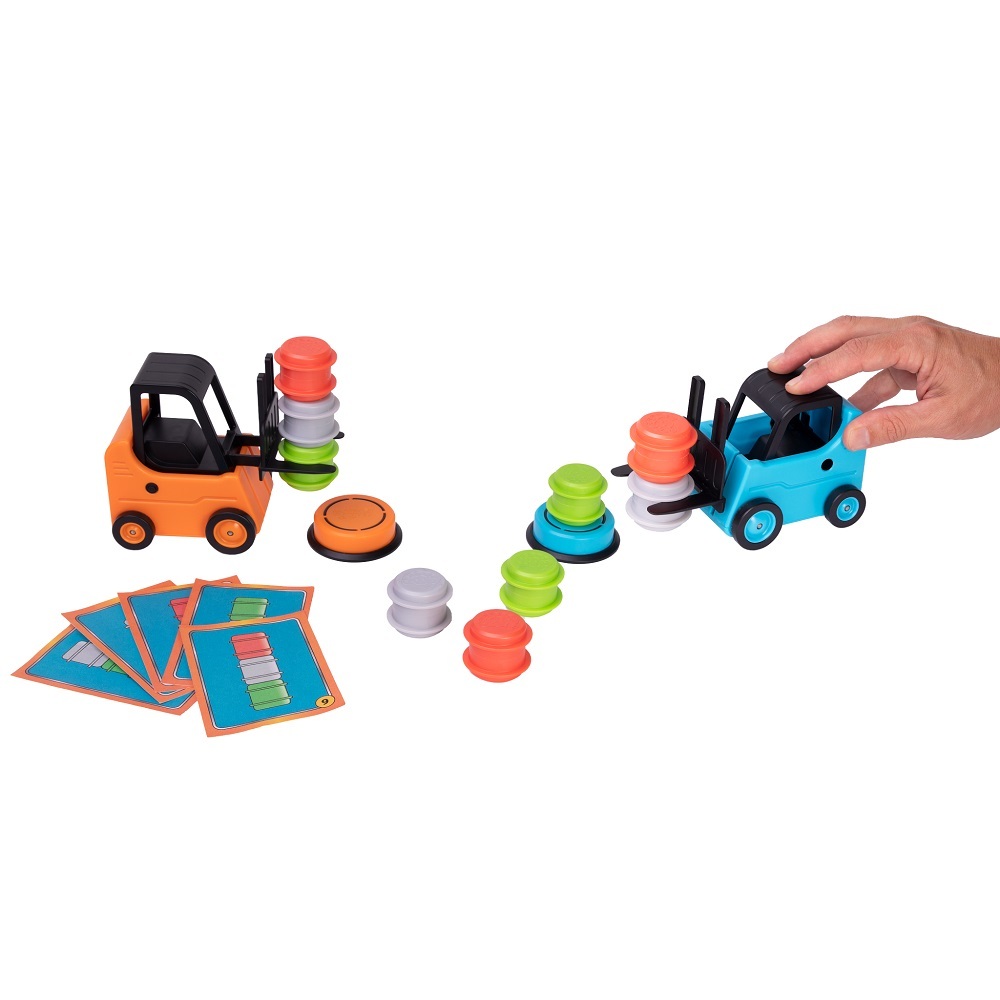 YeeKeniO Forklift Frenzy - 2-Player Stack & Matching Skill Game