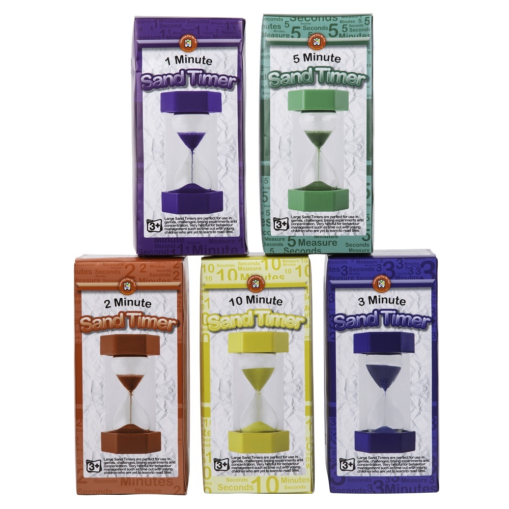 Large Sand Timer Educational Colours