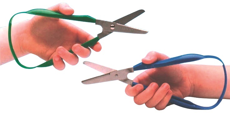 Peta Easi-Grip Long Loop Scissors for Right Handers with Rounded Blade,PET201,Scissor,Each