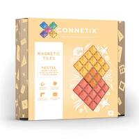 Connetix 2 Piece Base Plate Lemon & Peach Pack