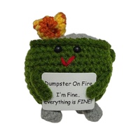 Mini Crochet - Dumpster On Fire