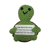 Mini Crochet  - Low Social Battery Turtle