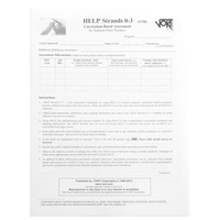 HELP: Assessment Strands 0-3