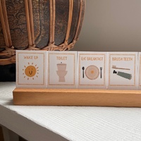72 Daily Routine Cards & Display Stand