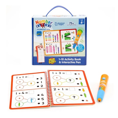 Numberblocks Hot Dots 1-10 Activity Book and Interactive Pen