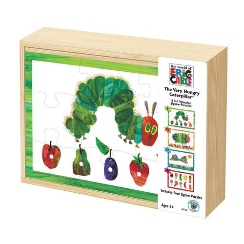 The Very Hungry Caterpillar - 4 in 1 Wooden Puzzle Box