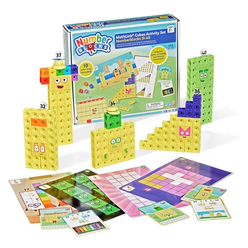 Numberblocks Mathlink Cubes 31-40 Activity Set