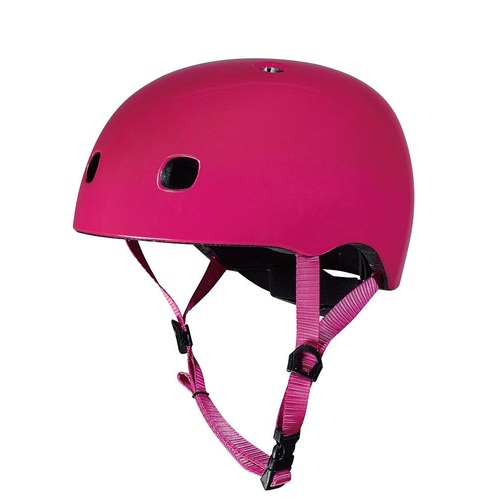 Micro Kids Scooter Bike Helmet - Plain - Pink - Small