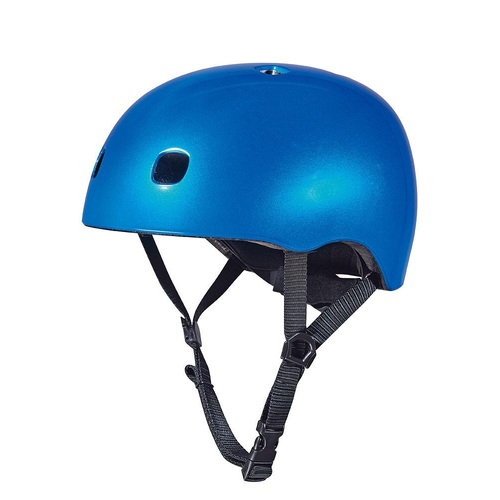 Micro Kids Scooter Bike Helmet - Plain - Blue - Small