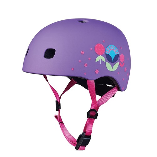 Micro Kids Scooter Bike Helmet - Pattern - Floral - Small