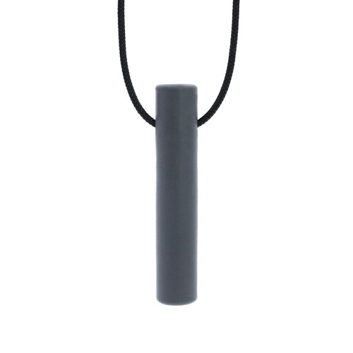 Bite Tube Hollow Chew Necklace - XXT Dark Grey