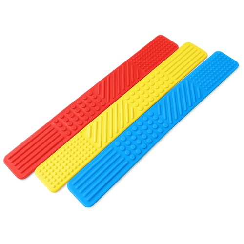 Sensory Bookmark Fidget - Red, Yellow, Blue