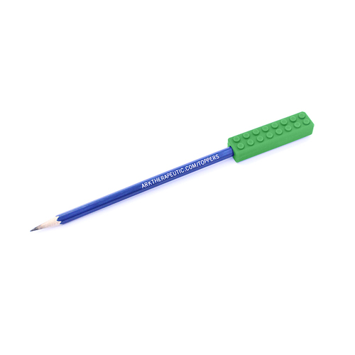 Brick Stick Chewable Pencil Topper- XXT Dark Green