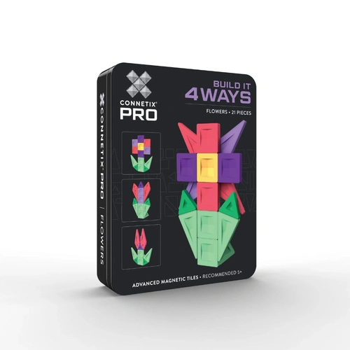 Connetix 21 Piece PRO Build It 4 Ways - Flowers