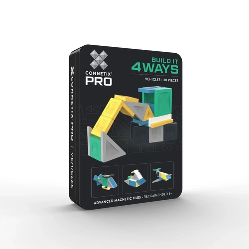 Connetix 30 Piece PRO Build It 4 Ways - Vehicles