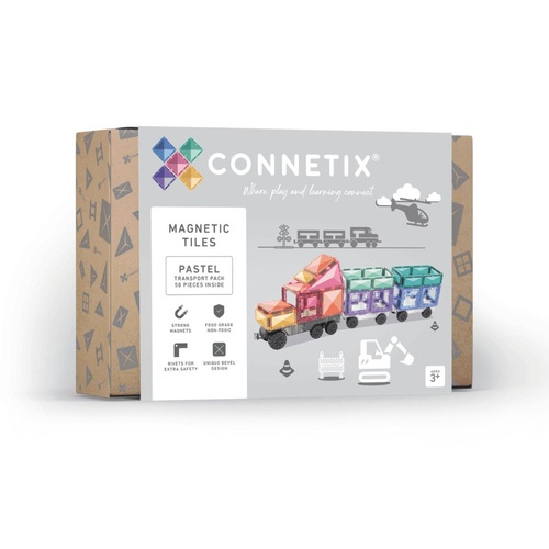 Connetix 50 Piece Pastel Transport Pack