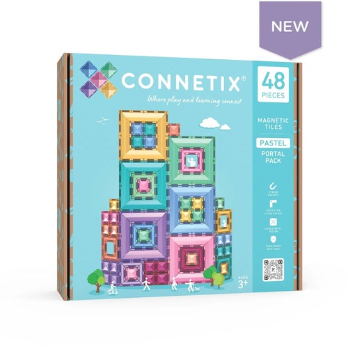 Connetix 48 Piece Pastel Portal Pack