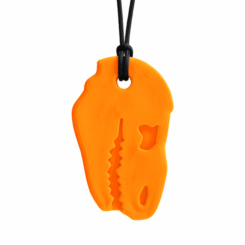 Dino Bite Chew Necklace - XXT Orange