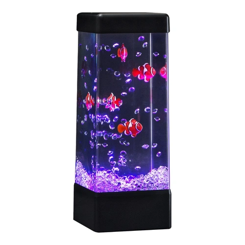 Luminous Mood Lamp - Clownfish and Crystals