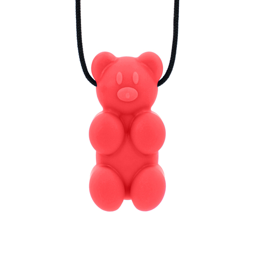 Gummy Bear Chew Necklace - Soft Red