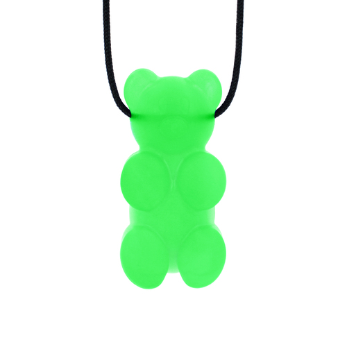 Gummy Bear Chew Necklace - Soft Translucent Green