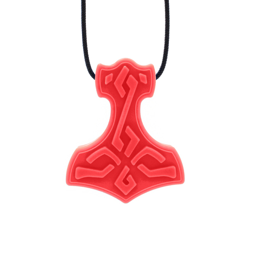 Hammer Chew Necklace - Soft Red