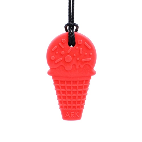 Ice Cream Chew Necklace - Soft Red