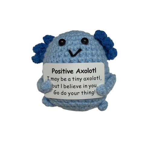 Mini Crochet  - Positive Axolotl