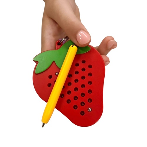 Kaiko Magnetic Pad Keyring - Strawberry
