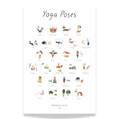 Yoga Poses Poster for Kids