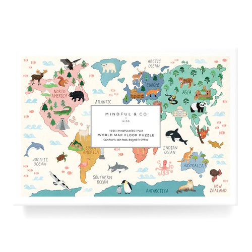 World Map Puzzle - Educational Floor Puzzle