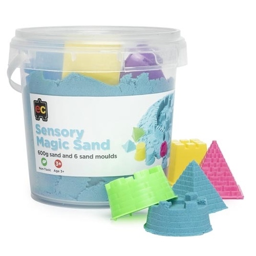 Sensory Magic Sand with Moulds - 600g - Blue
