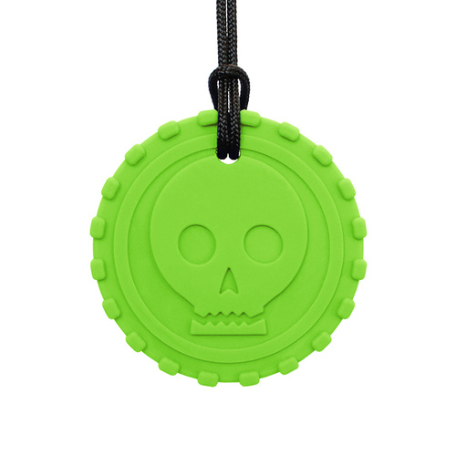 Pirate Coin Chew Necklace - XT Green