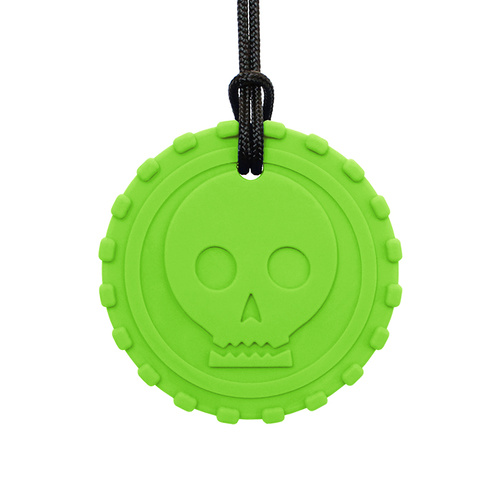 Pirate Coin Chew Necklace - XT Green