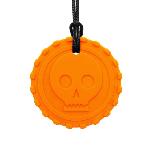 Pirate Coin Chew Necklace - XXT Orange