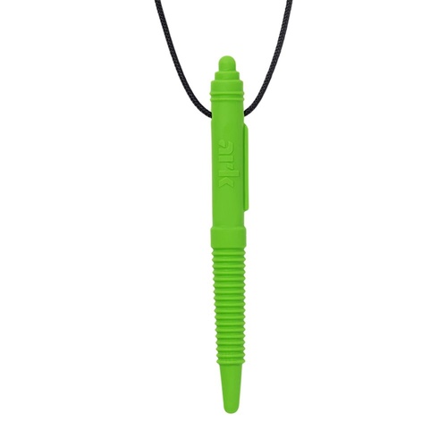 Chewable Pen Necklace - Ribbed - XT Green