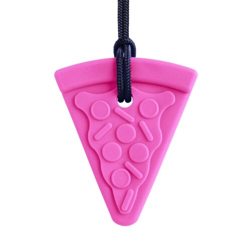 Pizza Chew Necklace - XT Pink