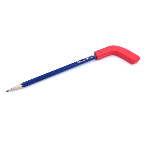 Hockey Stick Chewable Pencil Topper - Soft Red