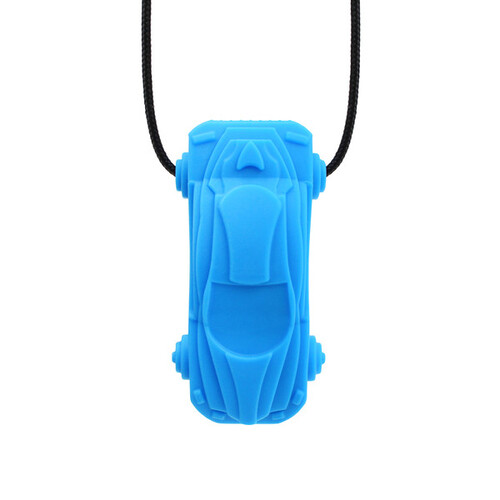 Racecar Chew Necklace - XT Bright Blue