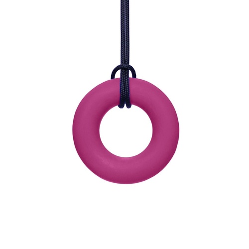 Ring Chew Necklace - Soft Magenta