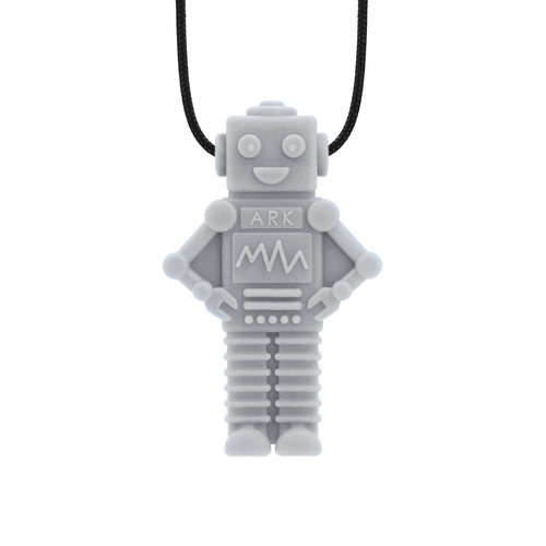 RoboChew Chew Necklace - Soft Light Grey