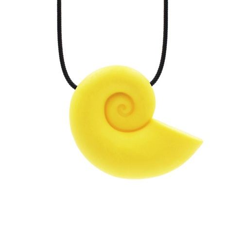 Seashell Chew Necklace - Soft Yellow