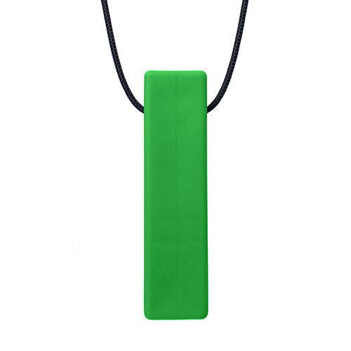 Smooth Brick Stick Chew Necklace - XXT Dark Green