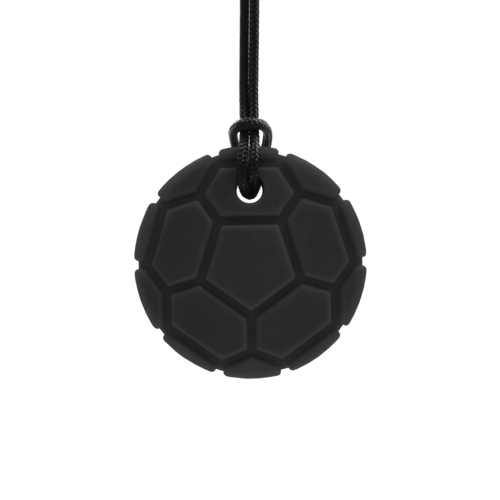 Soccer Ball Chew Necklace - XT Black