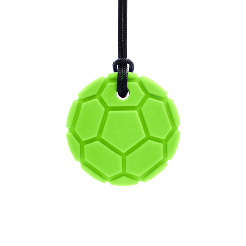 Soccer Ball Chew Necklace - XT Green