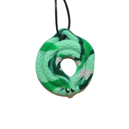 Snake Chew Pendant - Forest