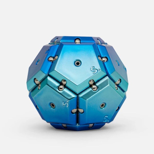 Geode Chrome Fidget Sphere -Cosmos